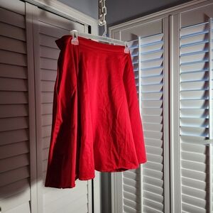Chic Red A-Line Women's Skirt